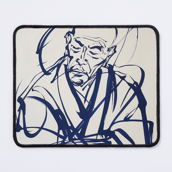 Item preview, Dogen Zenji - Blue Abstract Art designed and sold by shadow-bloom.