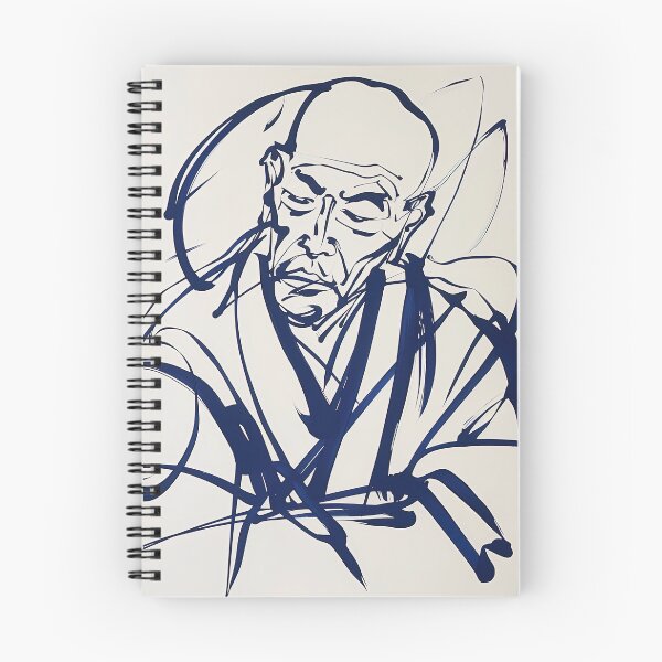Item preview, Dogen Zenji - Blue Abstract Art designed and sold by shadow-bloom.