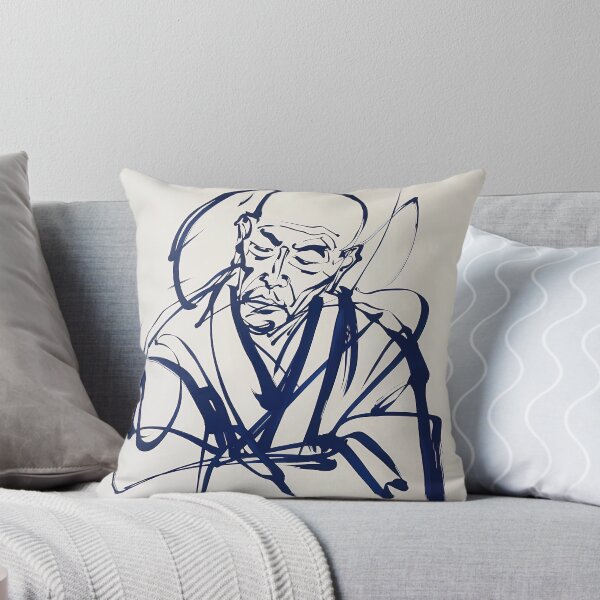Item preview, Dogen Zenji - Blue Abstract Art designed and sold by shadow-bloom.