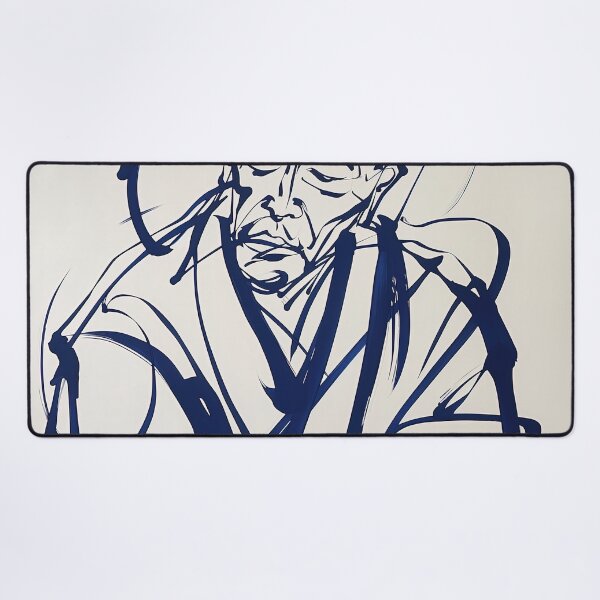 Item preview, Dogen Zenji - Blue Abstract Art designed and sold by shadow-bloom.