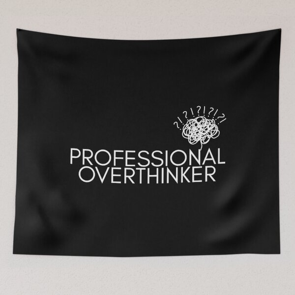 Item preview, Funny Professional Overthinker Mental Health Saying designed and sold by ancient art ⭐⭐⭐⭐⭐.
