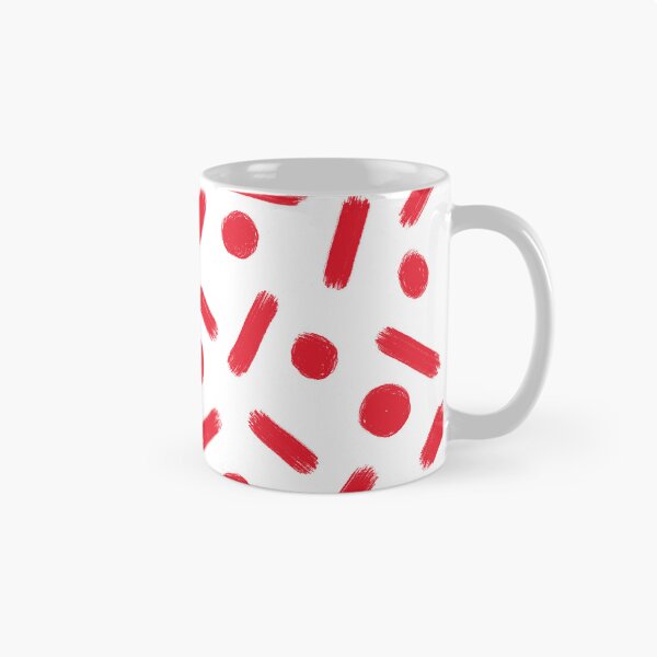 Item preview, Abstract Red Brush Strokes and Dots Pattern designed and sold by Vision Crafted.