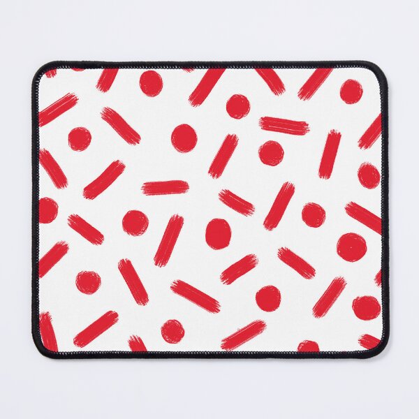 Item preview, Abstract Red Brush Strokes and Dots Pattern designed and sold by Vision Crafted.