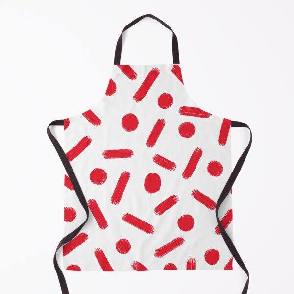 Item preview, Abstract Red Brush Strokes and Dots Pattern designed and sold by Vision Crafted.