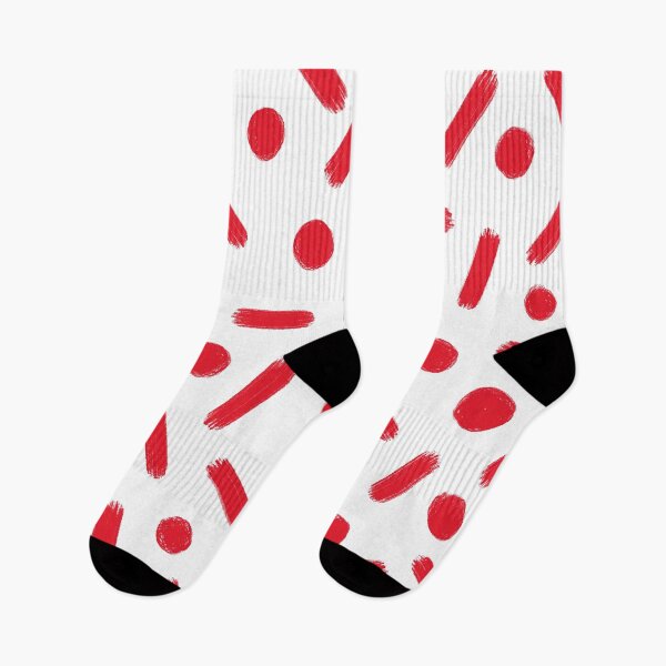 Item preview, Abstract Red Brush Strokes and Dots Pattern designed and sold by Vision Crafted.