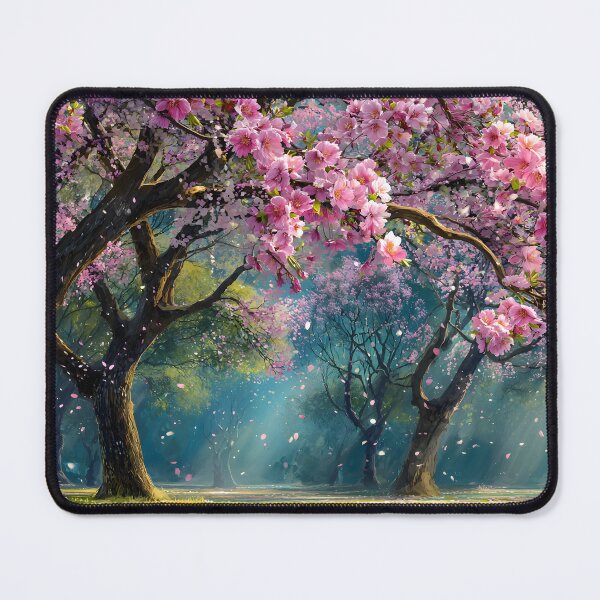 Item preview, Blossoming Cherry Trees in Serene Spring Light designed and sold by Artessie.