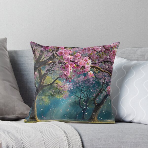 Item preview, Blossoming Cherry Trees in Serene Spring Light designed and sold by Artessie.