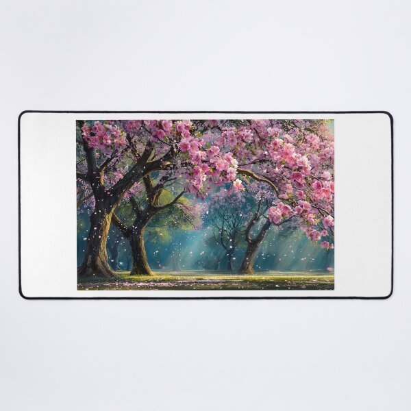 Item preview, Blossoming Cherry Trees in Serene Spring Light designed and sold by Artessie.