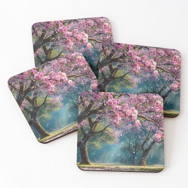 Item preview, Blossoming Cherry Trees in Serene Spring Light designed and sold by Artessie.