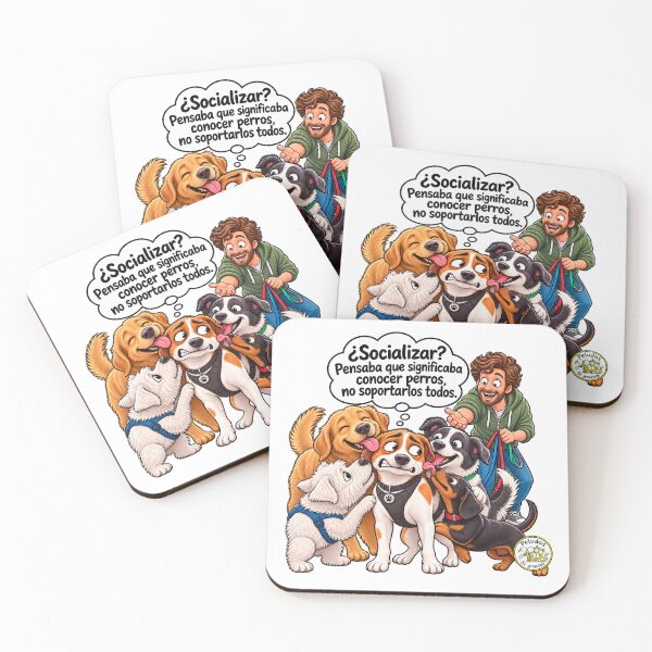 Item preview, Canine Humor: Socializing isn't about putting up with everyone designed and sold by Peludos, Sí gracias.