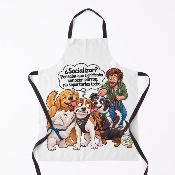 Item preview, Canine Humor: Socializing isn't about putting up with everyone designed and sold by Peludos, Sí gracias.