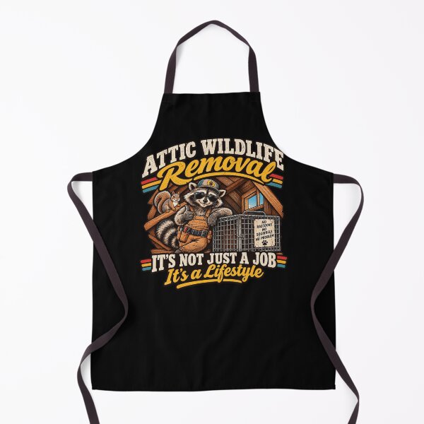 Item preview, Funny Attic Wildlife Removal Technician Raccoon Humor designed and sold by MagicSD Designs.