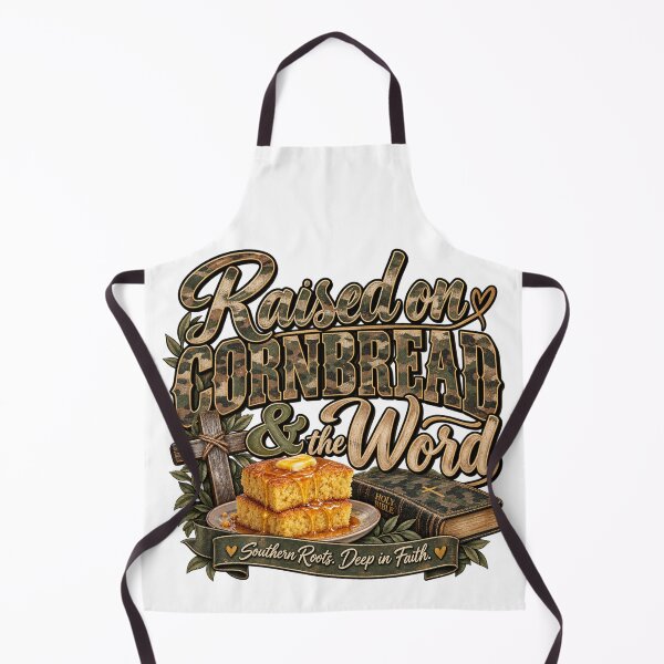 Item preview, Southern Christian Shirt, Raised on Cornbread and the Word Tee, Country Christian Shirt, Southern Woman Faith Shirt, Bible Gift designed and sold by LiveInWorship.
