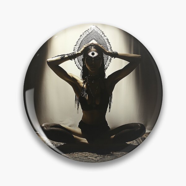 Item preview, Third Eye Awakening - Spiritual Yoga Silhouette designed and sold by Audra-studio.