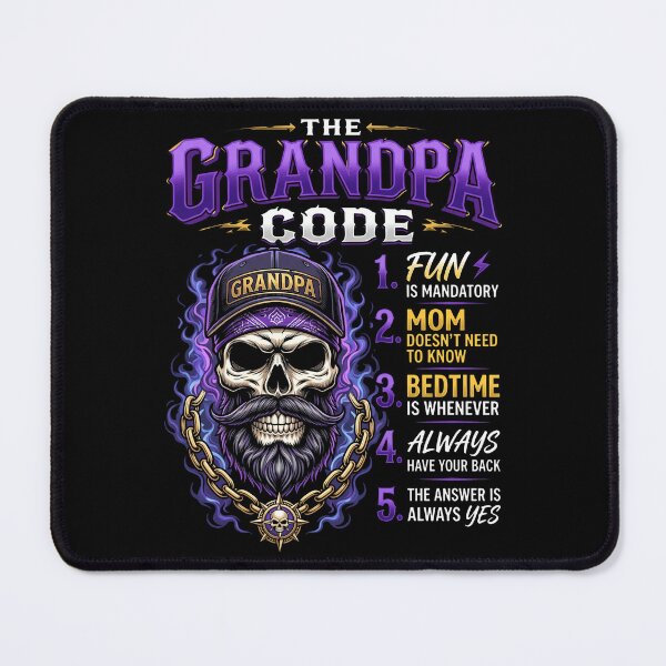 Item preview, The Grandpa Code - Fun Is Mandatory Mom Doesn't Need To Know designed and sold by KristiTaylorArt.