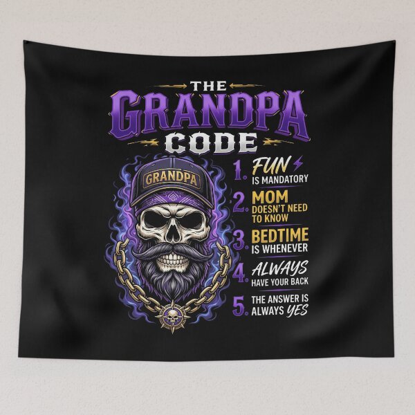 Item preview, The Grandpa Code - Fun Is Mandatory Mom Doesn't Need To Know designed and sold by KristiTaylorArt.