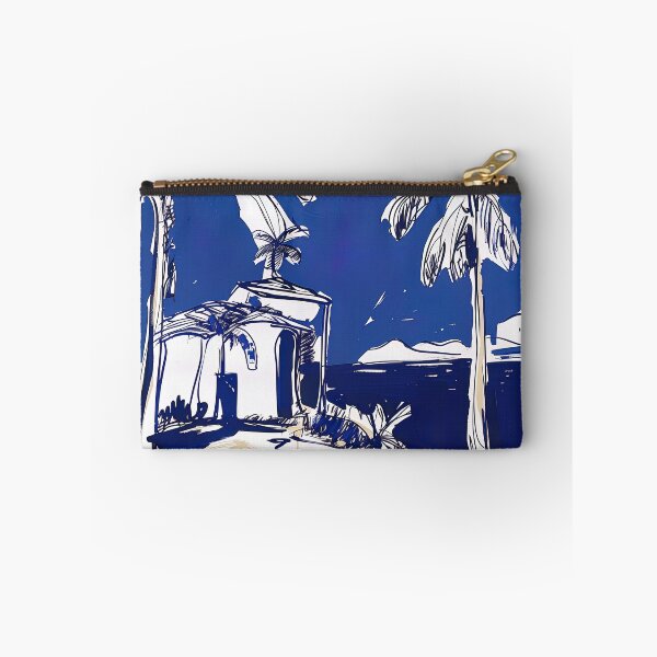Item preview, Dominica landscape - Blue Abstract Art designed and sold by shadow-bloom.