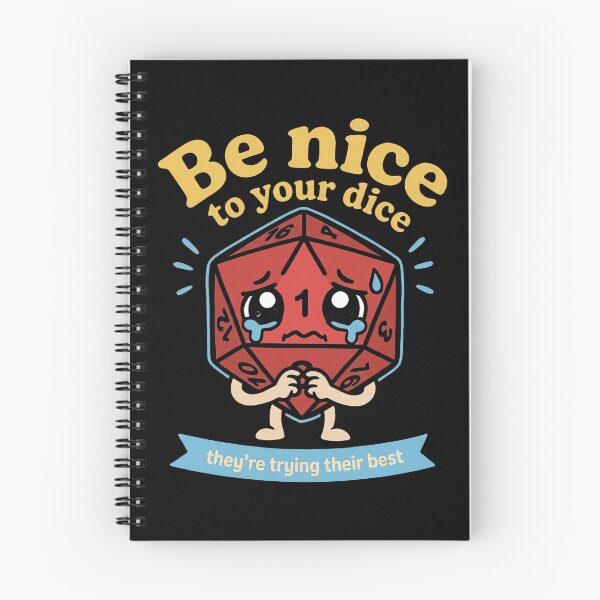 Item preview, Be Nice To Your Dice They're Trying Their Best designed and sold by KristiTaylorArt.