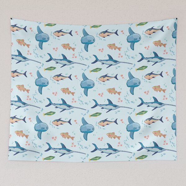 Item preview, Ocean Fish Pattern designed and sold by ZephyrVyn.
