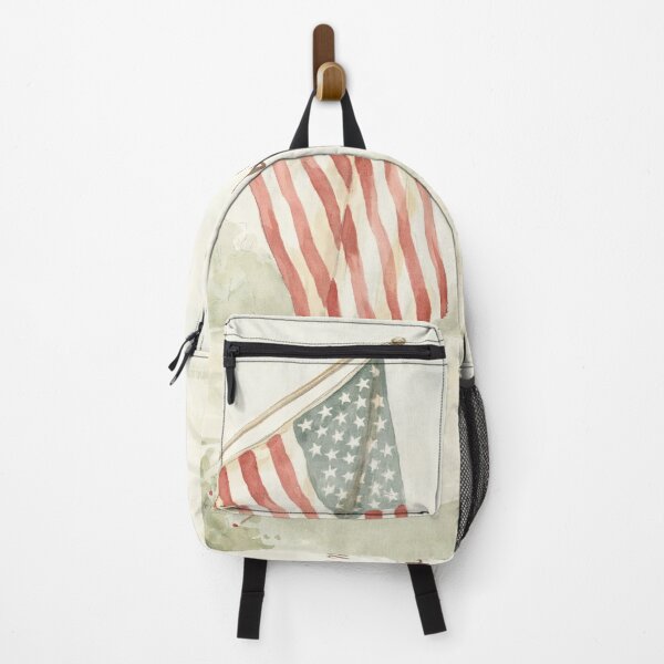 Item preview, Vintage Watercolor American Flag Porch Patriotic Art Vector designed and sold by Shutter-Dragon.