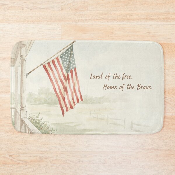 Item preview, Vintage Watercolor American Flag Porch Patriotic Art Vector designed and sold by Shutter-Dragon.