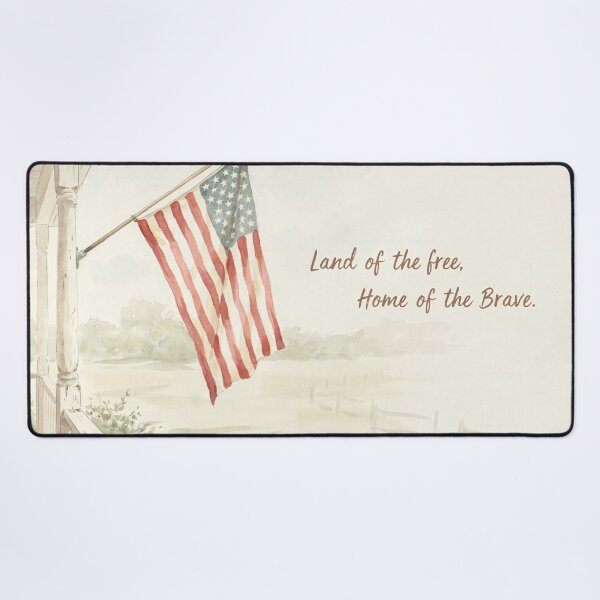 Item preview, Vintage Watercolor American Flag Porch Patriotic Art Vector designed and sold by Shutter-Dragon.