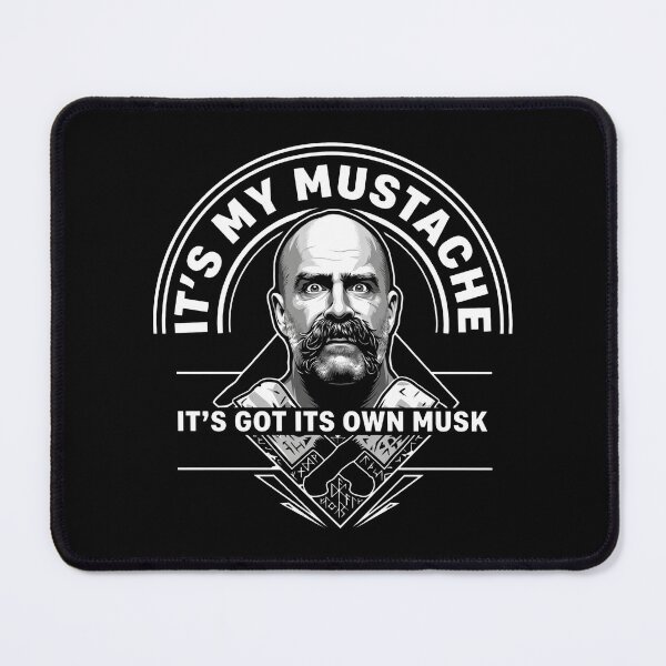 Item preview, The Butcher - It's My Mustache It's Got Its Own Musk designed and sold by KristiTaylorArt.