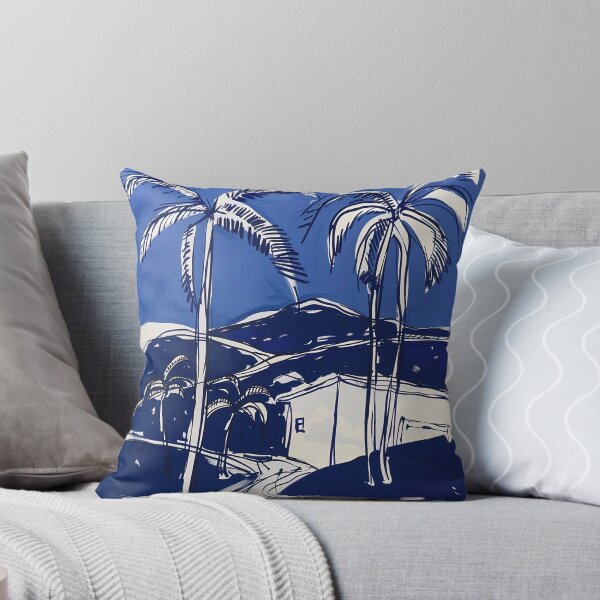 Item preview, Dominican Republic - landscape - Blue Abstract Art designed and sold by shadow-bloom.