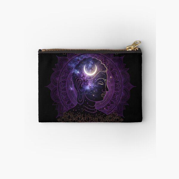 Artikelvorschau, Cosmic Buddha Profile Galaxy Lunar Mandala entworfen und verkauft von NeuralLoft Frequency.