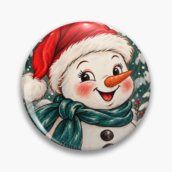 Item preview, Merry and Bright Cute Vintage Snowman Christmas designed and sold by SayMaria.