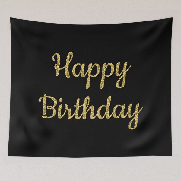 Item preview, Happy birthday black designed and sold by Ana Gorozpe.