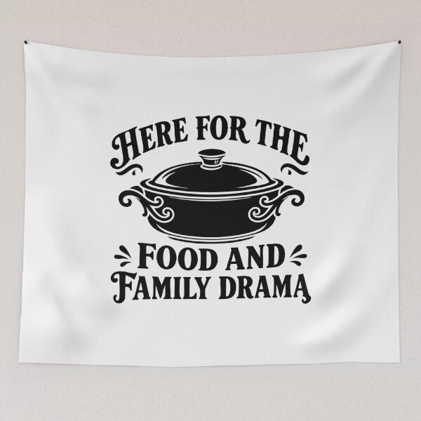 Item preview, Here For The Food And Family Drama - Funny Picnic Day designed and sold by gunaone-design.