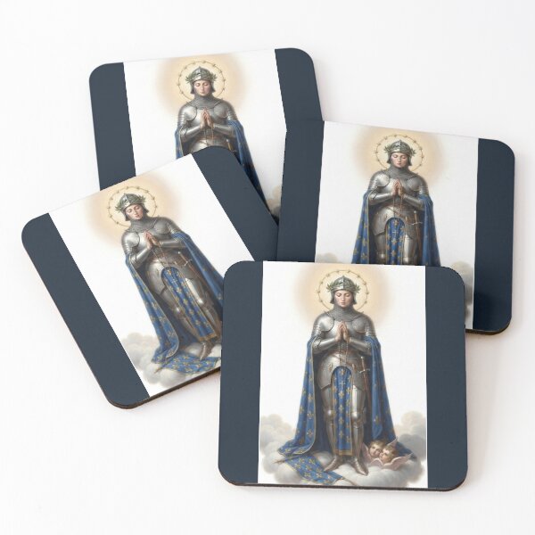 Item preview, Juana de Arco Armadura y Capa Azul Arte Sacro designed and sold by MantoSagrado.