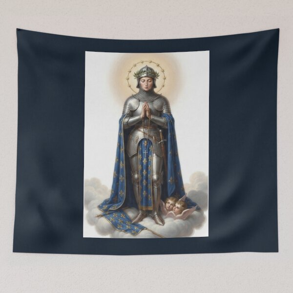 Item preview, Joan of Arc Armor and Blue Cloak Sacred Art designed and sold by MantoSagrado.