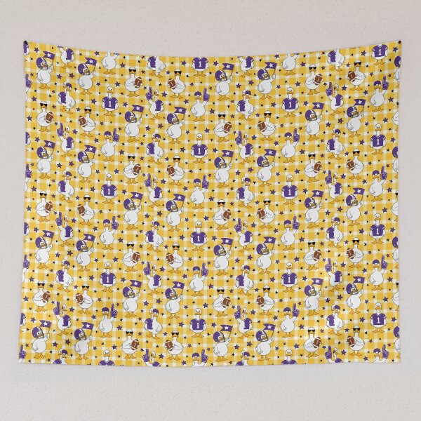 Item preview, Silly Goose Football Vikings Colors designed and sold by KrisInStitches.