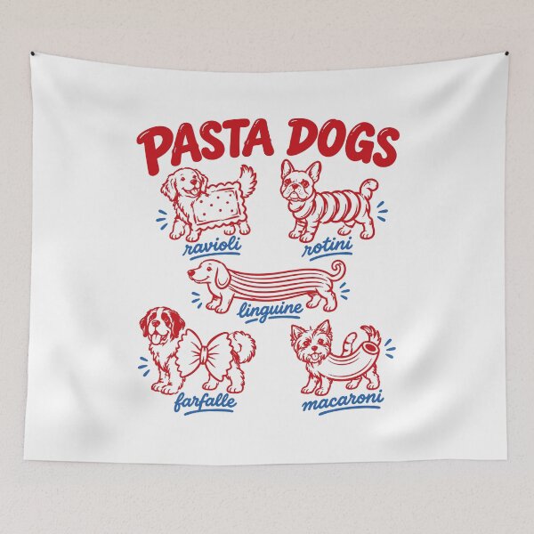 Item preview, Pasta Dogs - Foodie Humor designed and sold by gunaone-design.