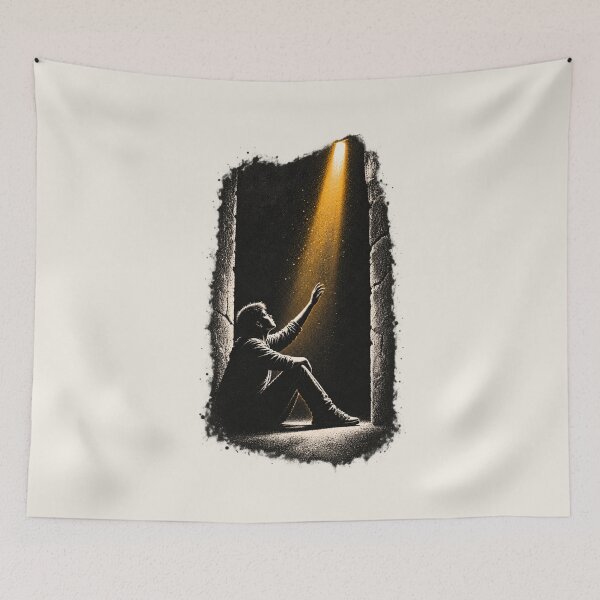 Item preview, Hope in the Dark | Emotional Art designed and sold by Moons Studio.