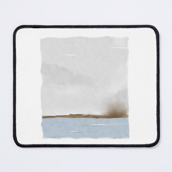 Item preview, Blue sea and dried landscape watercolour designed and sold by moteemade.