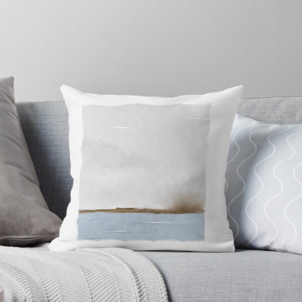 Item preview, Blue sea and dried landscape watercolour  designed and sold by moteemade.