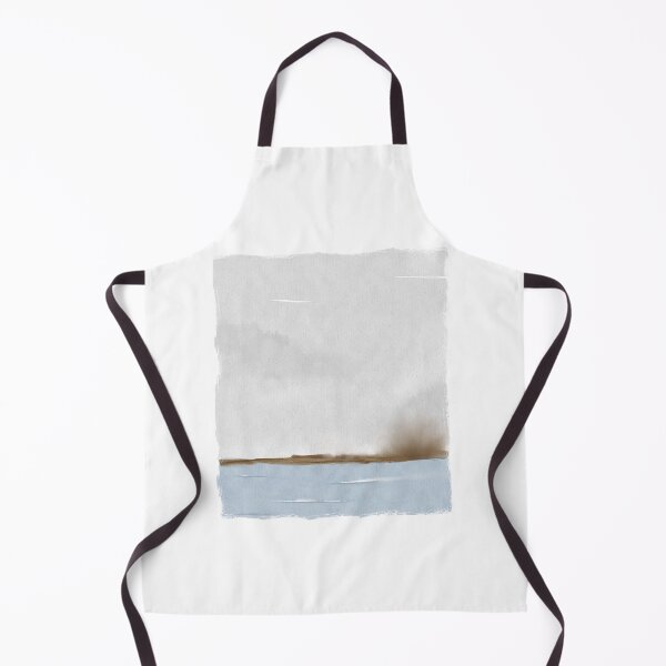 Item preview, Blue sea and dried landscape watercolour  designed and sold by moteemade.