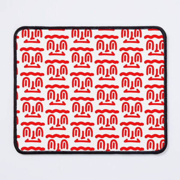 Item preview, Red Serious Mood Doodle Face designed and sold by felipemaldonadoart.