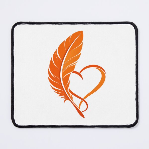 Item preview, Orange Feather and Heart Reconciliation designed and sold by InspiredCreatives.