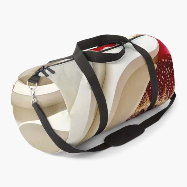 Item preview, Ruby Red and Ivory Porcelain Waves designed and sold by Vicky Brago-Mitchell®.
