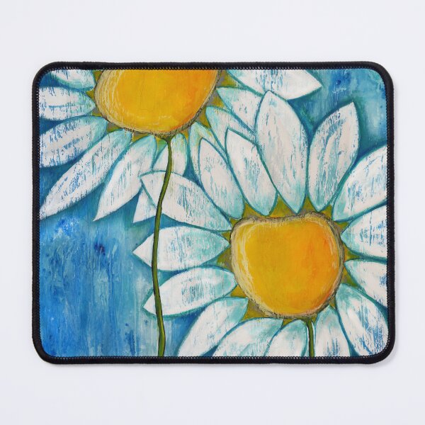 Item preview, Big White Daisies Botanical Floral Daisy Flower Art designed and sold by Sharon Cummings Art.