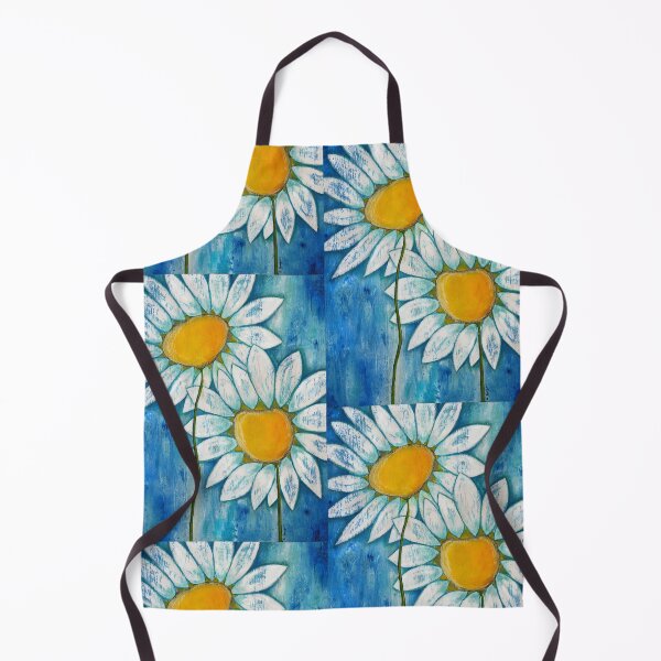 Item preview, Big White Daisies Botanical Floral Daisy Flower Art designed and sold by Sharon Cummings Art.