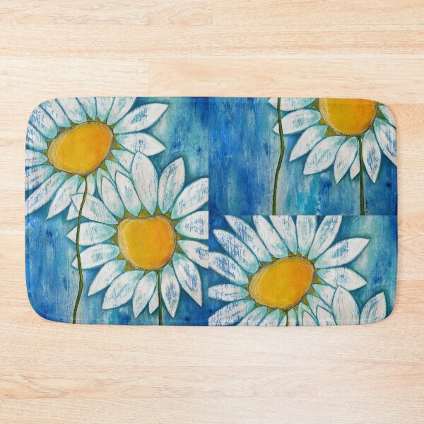 Item preview, Big White Daisies Botanical Floral Daisy Flower Art designed and sold by Sharon Cummings Art.