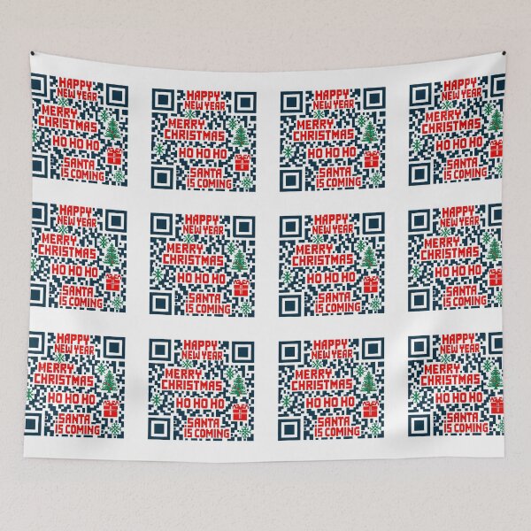 Item preview, Christmas QR code pixlated artwork  designed and sold by Goldy_Stuff.