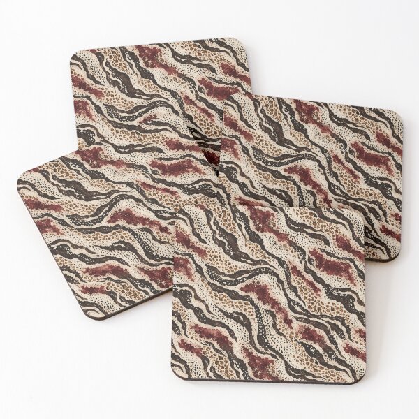 Item preview, Obscure Animal Print, Oxblood Abstract Wild Animal Print Pattern  designed and sold by Luvjesus2.