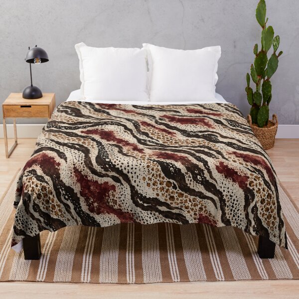 Item preview, Obscure Animal Print, Oxblood Abstract Wild Animal Print Pattern designed and sold by Luvjesus2.