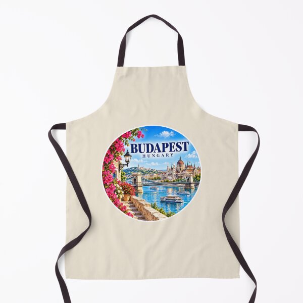Item preview, Budapest Hungary Summer Danube Travel Art designed and sold by GusiaTreasures.